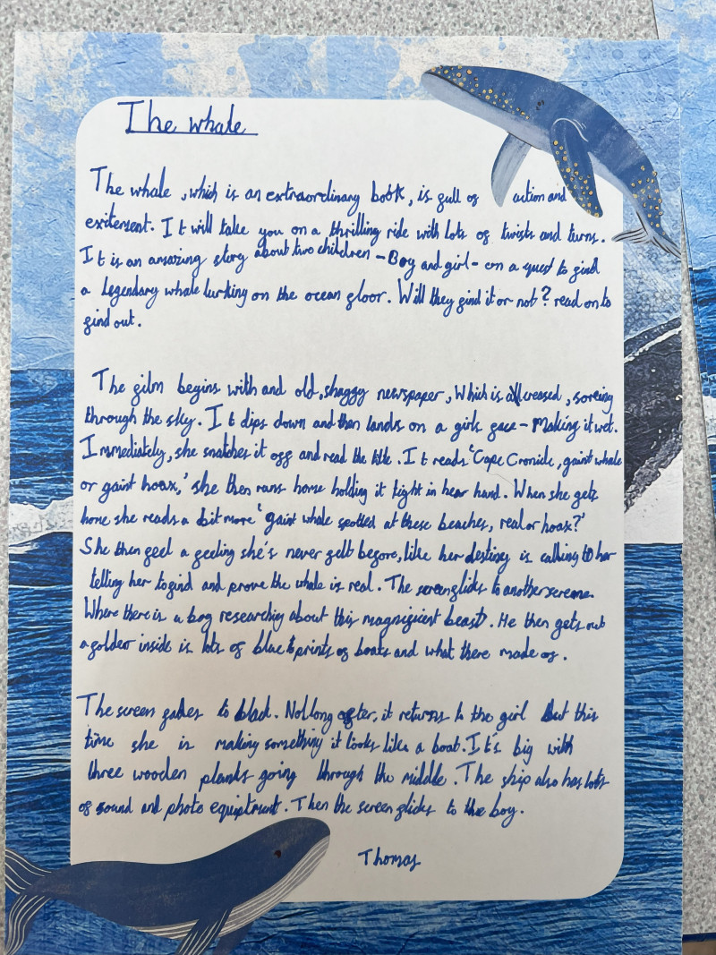 Whale Writing