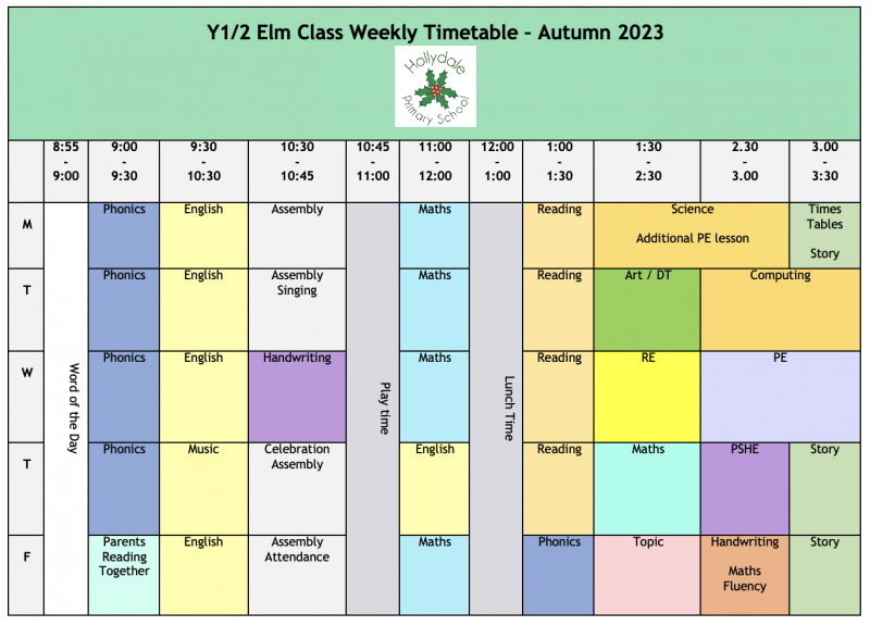 hollydaley12timetable
