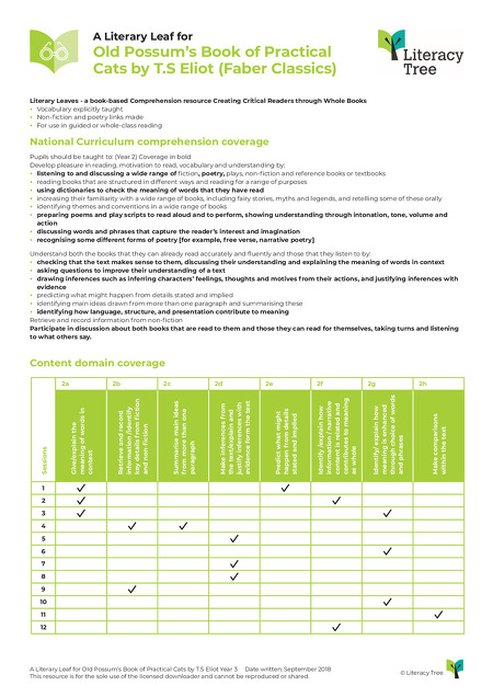 Old Possum's Book of Practical Cats