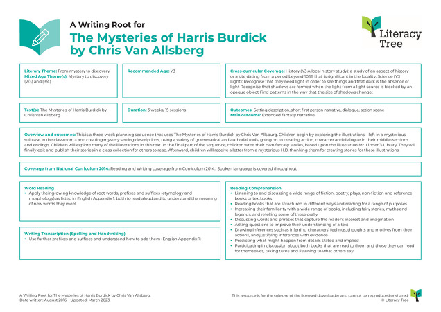 The Mysteries of Harris Burdick