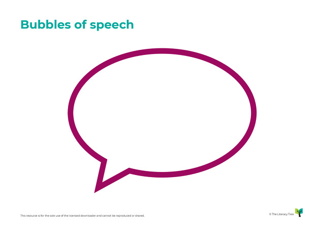 Bubbles of Speech
