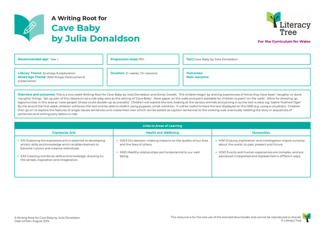 Curriculum for Wales Cover Sheets - PS1 (Year 1) Autumn term
