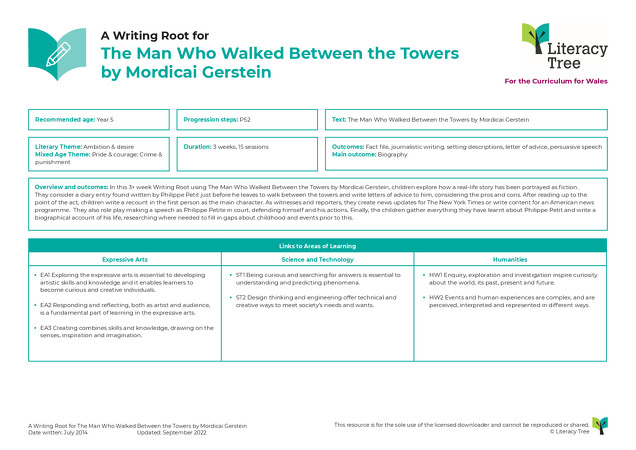 Curriculum for Wales Cover Sheets - PS2 (Year 5) Autumn term