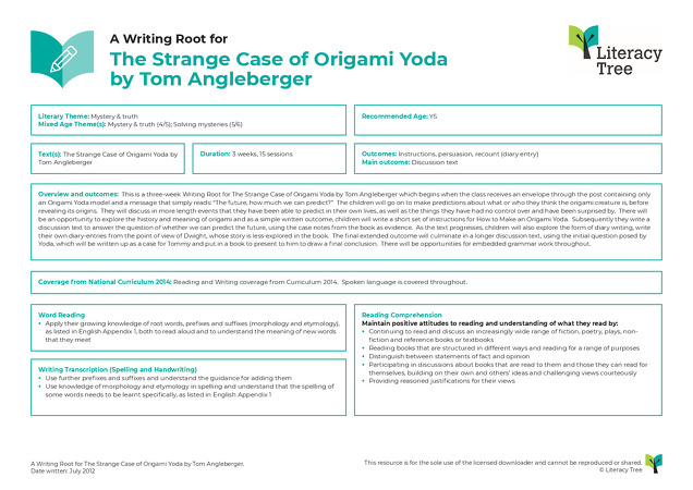 The Strange Case of Origami Yoda