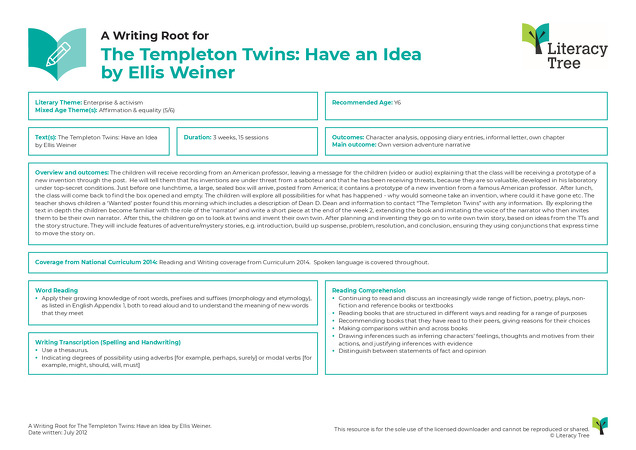 The Templeton Twins Have an Idea