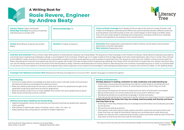 Rosie Revere, Engineer